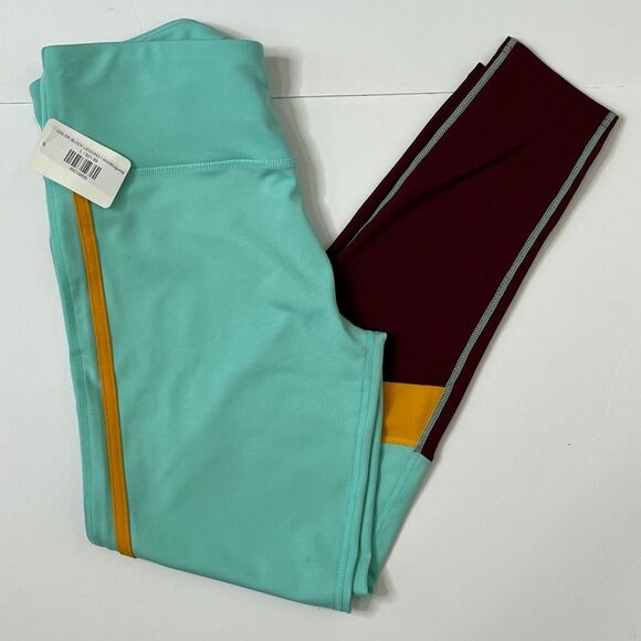 NWT Kimberly C Tri-Color Performance Sheer Panel Leggings Size L #284 - Picture 7 of 11